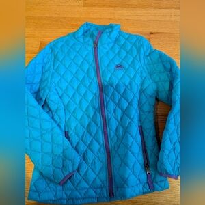 Snozu Girls Warm Weather Light Jacket Quilted Size M, 10-12, in Aqua